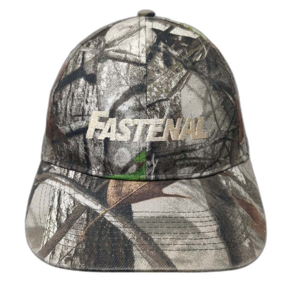 Fastenal Industrial Supply Camouflage Baseball Cap Gray One Size Strapback Hat